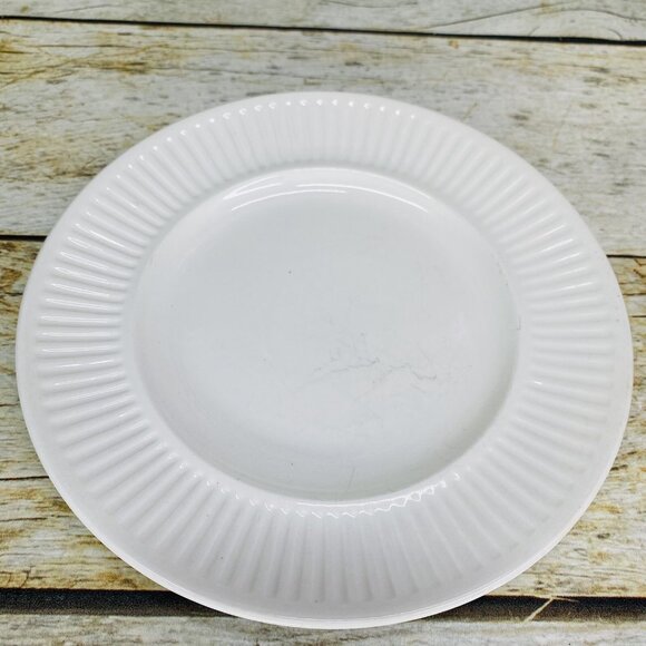 Johnson Brothers ATHENA White Ribbed Smooth England Ironstone Bread Plate Set 3 - Picture 4 of 16
